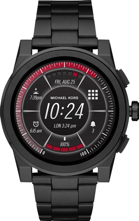 michael kors large grayson black|Michael Kors grayson smartwatch price.